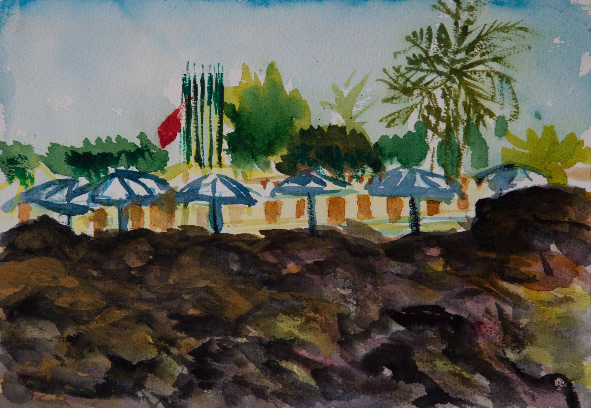 Paesaggi — Ombrelloni e lava, 2008