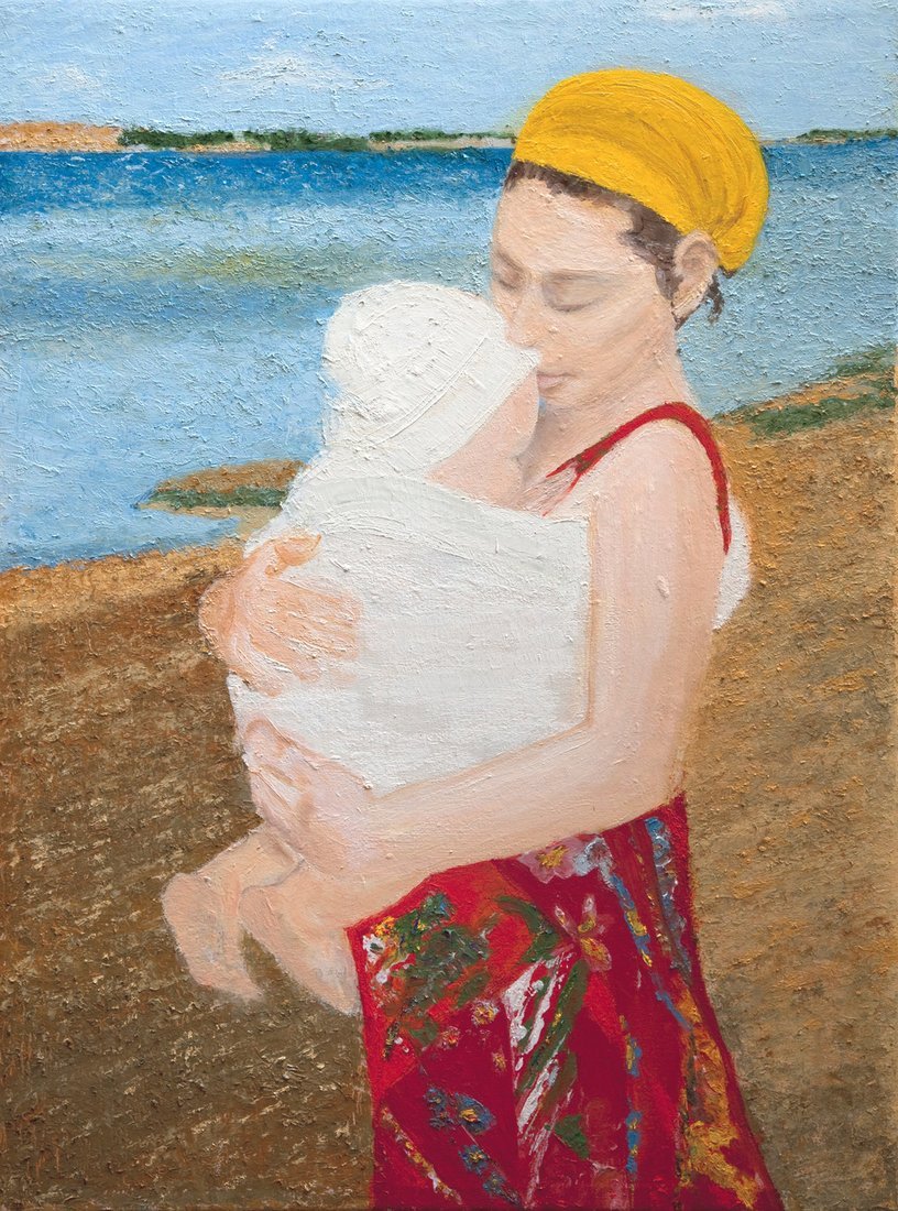 Ritratto di Iole con Luca, 2016